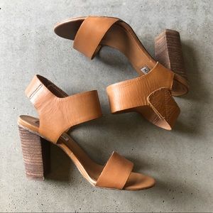 Steve Madden Cognac Leather Heels